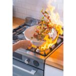 Acar Ultimate İndüksiyonlu Pro Dövme 28 cm Wok Tava Beyaz - Görsel 3
