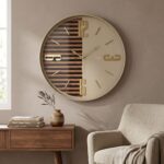 Revello 50 cm Pleksi Dekoratif Duvar Saati Toprak Rengi Modern Tasarım - Görsel 3