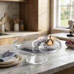 Paşabahçe Pasabahce Crystallin El Imalatı Torte Ayaklı Servis Tabağı - 28099 - Görsel 3