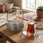 Lav Cozy Çay Tabak - 6 lı çay tabağı bardak altlığı - Görsel 3