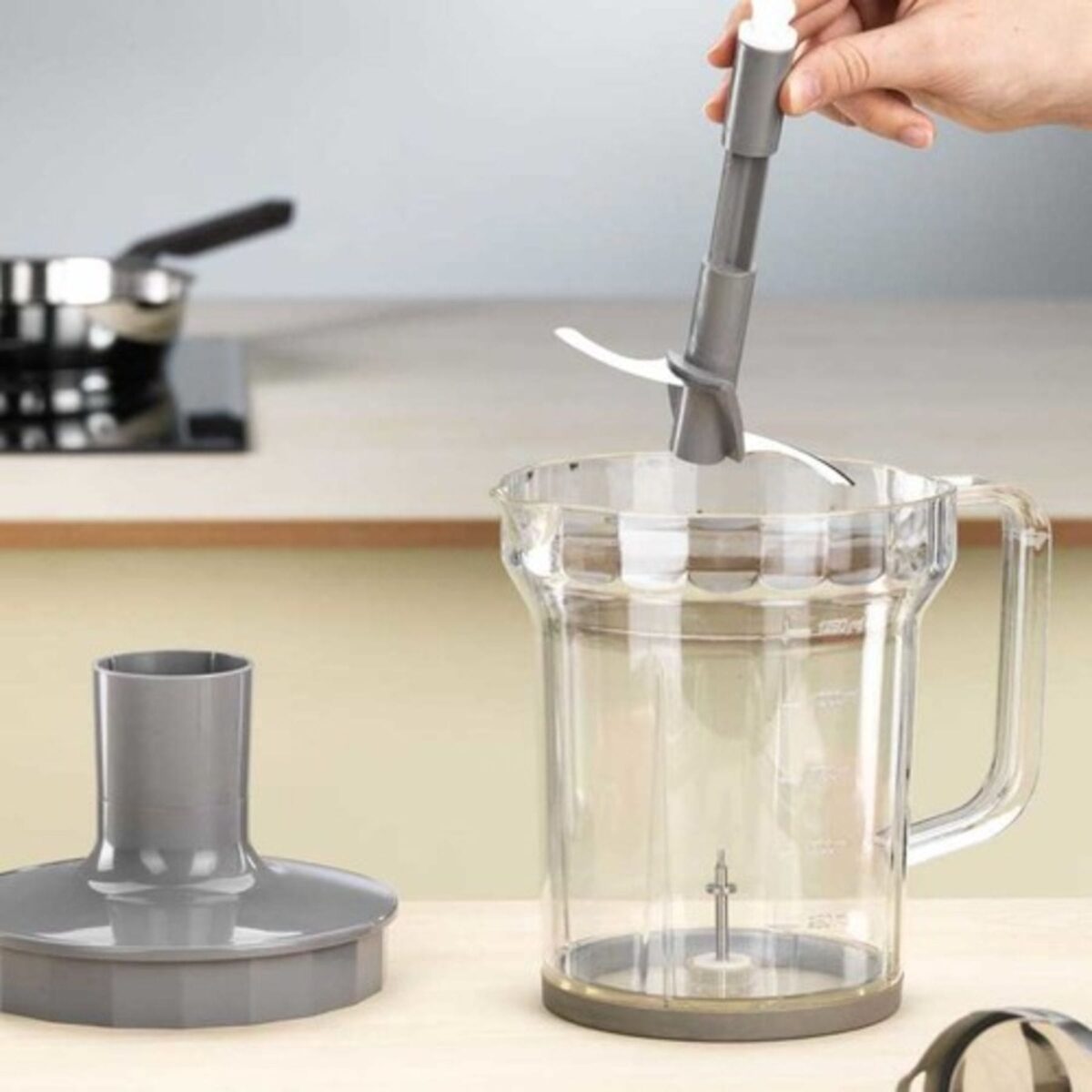 KORKMAZ A445 Vertex Mega Blender Seti Inox Siyah - Görsel 3