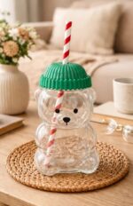 GOGY BEAR-CAM BARDAK PİPETLİ 500 ml - Görsel 4