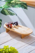 Bambu Ayaklı Oval Sunumluk - 39.5 cm EGE-6224 - Görsel 4