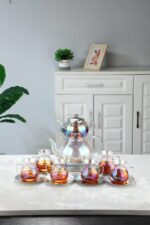 Perotti Keyf-i Ala Luster Premium 20 Parça İndüksiyon Tabanlı Borosilikat Çay Seti - Görsel 4