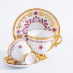 ACAR Kleodora 6 Kişilik Porselen Kahve Fincan Takımı, 90 ml, Gold Detaylı - Görsel 5