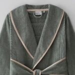 Ecocotton Azra Kadın Bornoz 0 Organik Pamuk Yeşil M Beden - Görsel 5