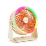 Princo PR-368X 5 Kademeli Şarjlı Masaüstü ve Duvar Tipi LED Fan
