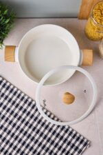 Perotti Danish Cook Bej Seramik Karnıyarık Tenceresi 24 cm - Görsel 4