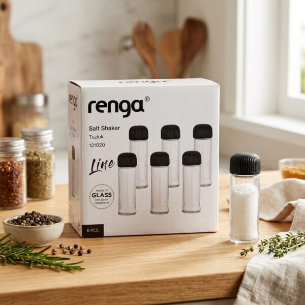 Renga Line 6'lı Cam Tuzluk Seti 105 cc