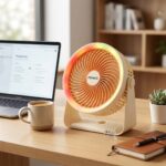 Princo PR-368X 5 Kademeli Şarjlı Masaüstü ve Duvar Tipi LED Fan