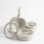 Acar Kitchen Beyond Ultimate Pro 7 Parça Döküm Tencere Seti Krem - Görsel 5