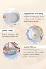 Acar Ultimate İndüksiyonlu Pro Dövme 26 cm Krep Tava Krem - Görsel 5