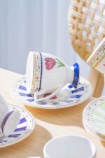 Acar Fienne 6 Kişilik Porselen Kahve Fincan Takımı - 90 ml - Görsel 5