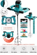 Assur ASR802 1800W Profesyonel Boya ve Harç Karıştırıcı Mikser - Görsel 6