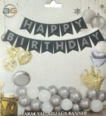 Happy Birthday Varak Yaldızlı Lüx Parti Süsü Banner - Görsel 4
