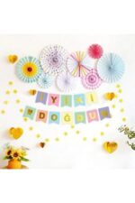 Happy Birthday Varak Yaldızlı Lüx Parti Süsü Banner - Görsel 6