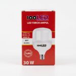 100LED L30 30W E27 Torch LED Ampul 6500K - Görsel 2