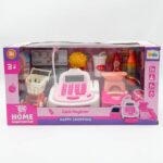 Happy Shopping Pembe Beyaz Çocuk Yazar Kasa ve Süpermarket Oyun Seti (3+ Yaş) - Görsel 2