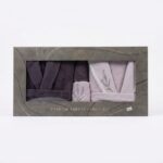 Ecocotton Maribor 10 Parça Premium Bambu Aile Bornoz Seti Mor - Görsel 2