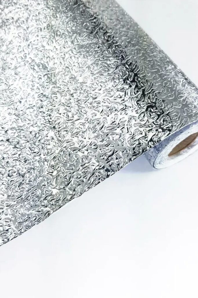 Alüminyum Görünümlü PVC Yapışkanlı Folyo 60x200 cm