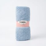 TOWEL OZ-3 Peluş Mavi Büyük Havlu 87x160 cm - Görsel 2