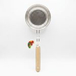 Yakut Bambu Saplı Metal Süzgeç 14 cm - Görsel 2