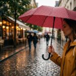 Rainwalker Puantiyeli Kadın Şemsiye Kırmızı RW-070-L - Görsel 3