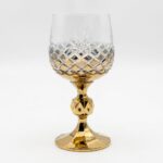 Crystalex Bohemia Claudia 6'lı Ananas Detaylı Gold Kadeh Seti 150 ml