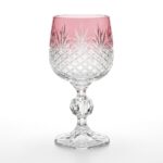 Bohemia Crystal Sterna 6'lı Kristal Kadeh Seti 150 ml Pembe Detaylı - Görsel 2
