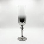 Bohemia Crystal MIMUS 180 ml 6'lı Flüt Kadeh Seti - Titanyum Gümüş - Görsel 3