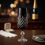 Bohemia Crystal STERNA 40149180-KS 6'lı Siyah Kristal Şampanya Kadehi 180 ml - Görsel 2