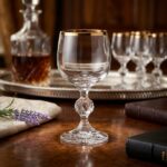 Crystalex Bohemia Crystal Claudia 6'lı Kadeh Seti - 150 ml, Platin Şeritli - Görsel 3