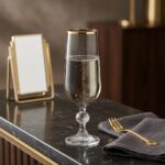 Bohemia Crystal Sterna 6'lı Füme Kadeh Seti, Altın Yaldızlı 180 ml - Görsel 3