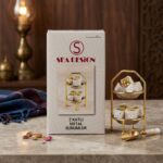 Sea Design 2 Katlı Metal Sunumluk Gold - Görsel 3