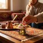 Gold Renk Ayaklı Şık Lokumluk Sunumluk Şekerlik
