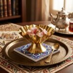 Ayaklı Fırfır Lokumluk Gold DGN002 - Görsel 3