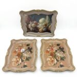 Sultan Gold Büyük Çiçek Desenli Sunum Tepsisi KU-240G 42x33 cm 1 Adet - Görsel 2