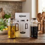 Noveer NOR2175 Akasya Ahşap Detaylı Cam Yağdanlık 1000 ml