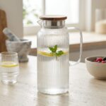 Tohana Akasya Kapaklı Fitilli Cam Sürahi 2 Litre - Görsel 3