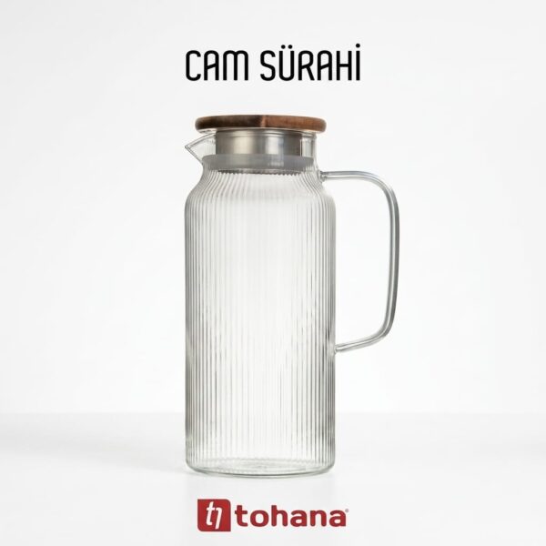 Tohana THN76323 Akasya Kapaklı Cam Sürahi 2 Lt