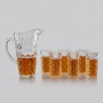 Delisoga 7 Parça Kristal Kesim Cam Meşrubat Seti - Görsel 2