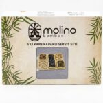 Molino Bambu 5'li Kare Kapaklı Servis Seti - Görsel 3
