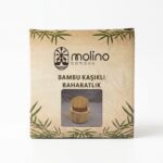 Molino Bambu Kaşıklı Yuvarlak Baharatlık ve Tuzluk MLN 30456