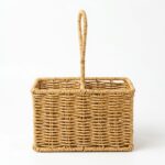 Gold Home Rattan Hasır Mutfak Organizeri 2 Bölmeli Kaşıklık