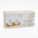 PAÇİ-GRACE 2'li Bambu Standlı Tuzluk Seti