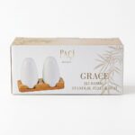 Paçi Grace 2'li Bambu Standlı Tuzluk ve Baharatlık Seti