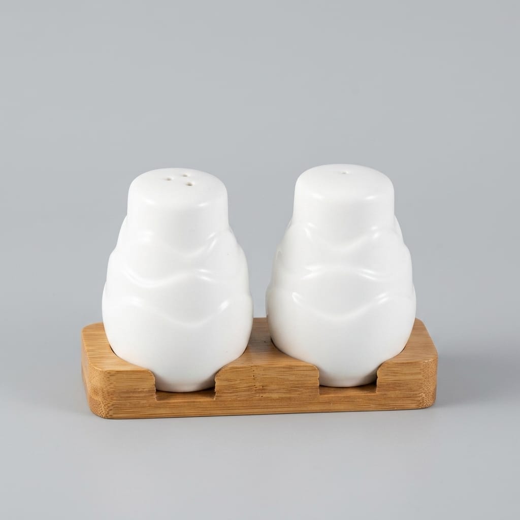 image_1777903581533_0 PAÇİ-GRACE 2Lİ BAMBU STANDLI TUZLUK - Görsel 1