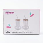 Noveer 2'li 440 ml Pipetli Su ve Smoothie Bardağı Seti
