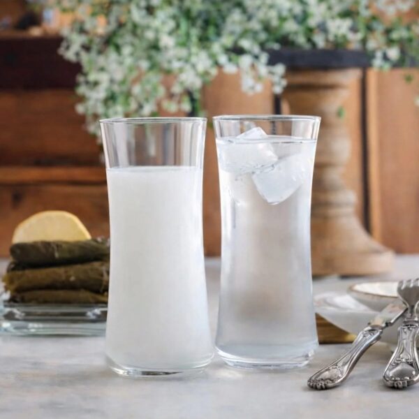 LAV Duru Cam Rakı Bardağı 6’lı 190 ml DUR331