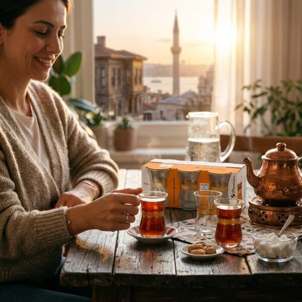 Paşabahçe 42021 Yaldızlı Çay Bardağı 120cc 6 Lı Çok Renkli